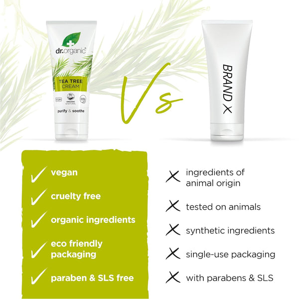 Dr Organic Bioactive Skincare Organic Tea Tree Cream 50ml