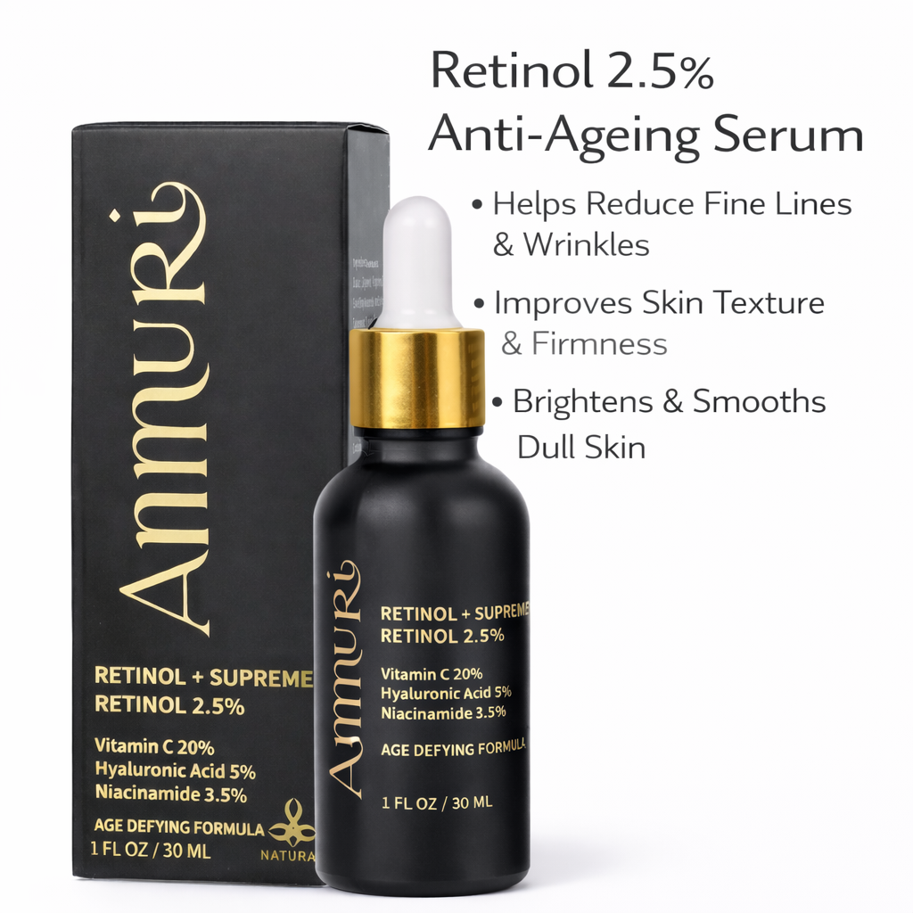 Pro-Retinol 2.5% Face Serum for Anti-Ageing & Skin Renewal | Ammuri